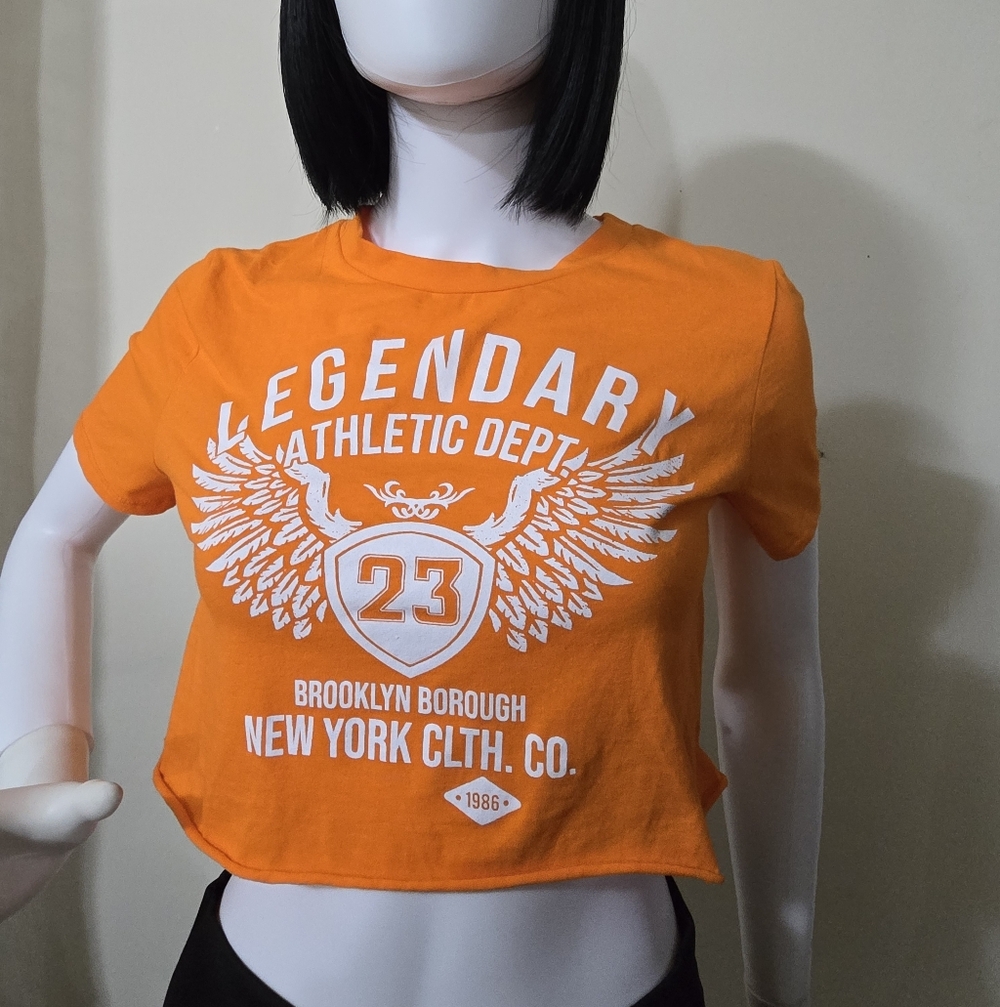 Legendary Athletic Dept Orange Crop Top